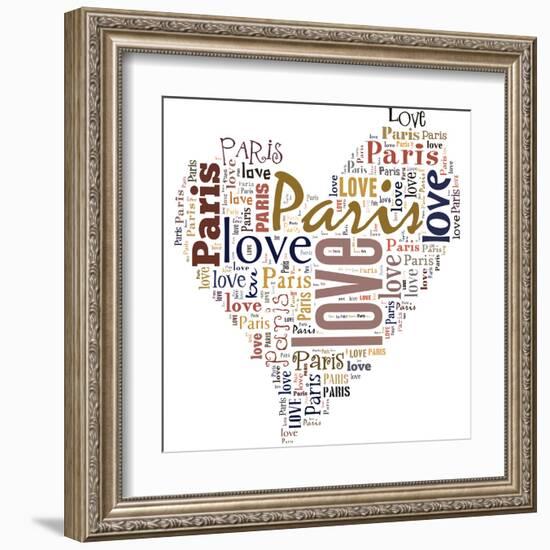 I Love Paris!-alanuster-Framed Art Print