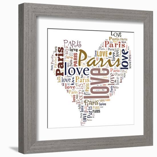 I Love Paris!-alanuster-Framed Art Print