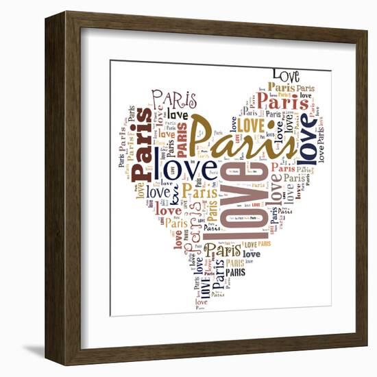 I Love Paris!-alanuster-Framed Art Print