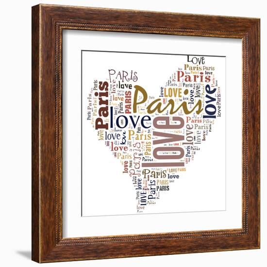 I Love Paris!-alanuster-Framed Art Print