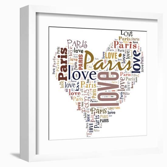 I Love Paris!-alanuster-Framed Art Print