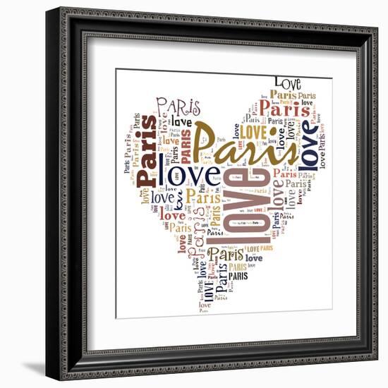 I Love Paris!-alanuster-Framed Art Print