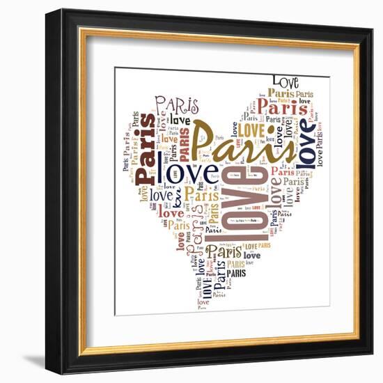 I Love Paris!-alanuster-Framed Art Print