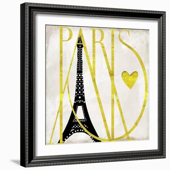 I Love Paris-Color Bakery-Framed Giclee Print