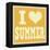 I Love Summer Poster-radubalint-Framed Stretched Canvas