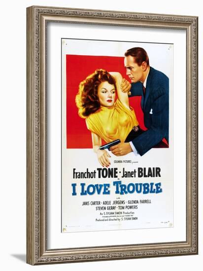 I Love Trouble, 1948-null-Framed Art Print