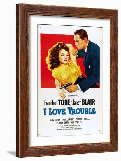 I Love Trouble, 1948-null-Framed Art Print