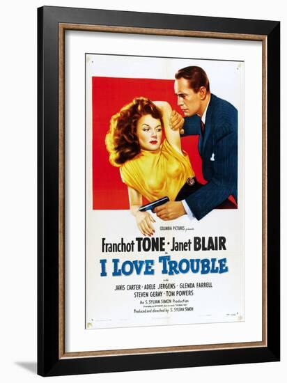 I Love Trouble, 1948-null-Framed Art Print