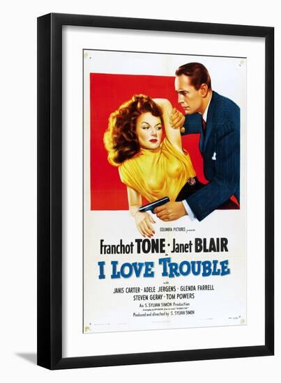 I Love Trouble, 1948-null-Framed Art Print