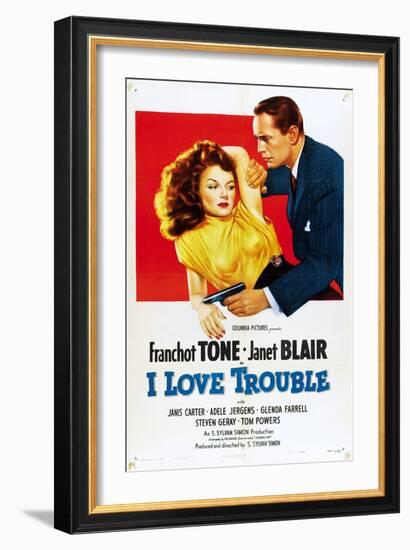 I Love Trouble, 1948-null-Framed Art Print