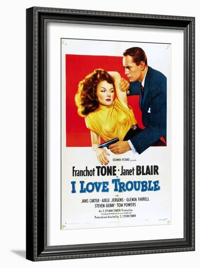 I Love Trouble, 1948-null-Framed Premium Giclee Print