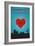 I Love You Albuquerque, New Mexico-Lantern Press-Framed Art Print