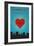 I Love You Amarillo, Texas-Lantern Press-Framed Art Print