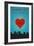 I Love You Ann Arbor, Michigan-Lantern Press-Framed Art Print