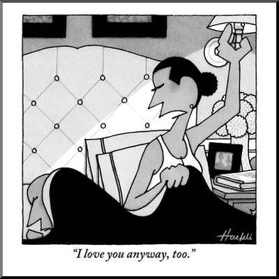 I Love You Anyway Too New Yorker Cartoon Premium Giclee Print William Haefeli Art Com I Love You Anyway Too New Yorker Cartoon Premium Giclee Print William Haefeli Art Com