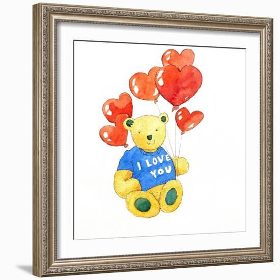 I love you bear - balloon, 2011-Jennifer Abbott-Framed Giclee Print