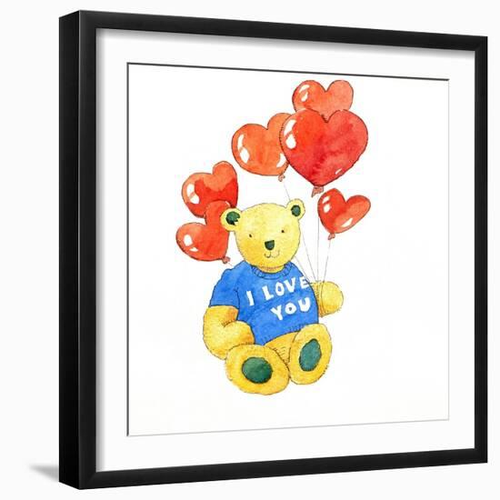 I love you bear - balloon, 2011-Jennifer Abbott-Framed Giclee Print