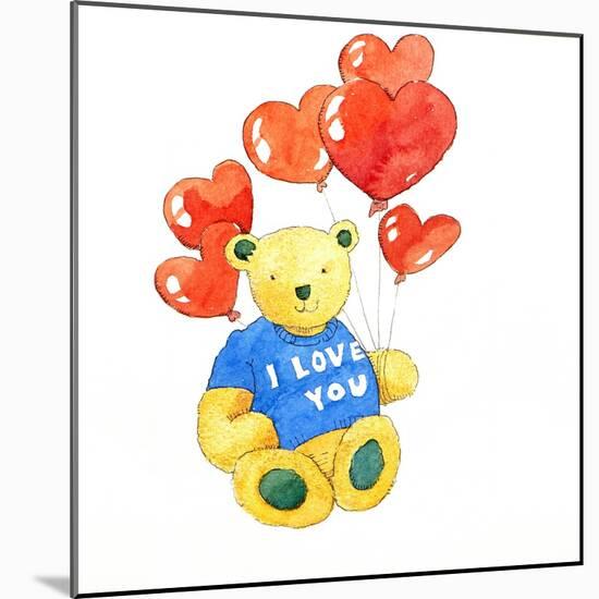 I love you bear - balloon, 2011-Jennifer Abbott-Mounted Giclee Print