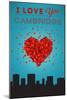 I Love You Cambridge, Massachusetts-Lantern Press-Mounted Art Print