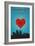 I Love You Cincinnati, Ohio-Lantern Press-Framed Art Print