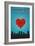 I Love You Fort Worth, Texas-Lantern Press-Framed Art Print