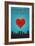 I Love You Fort Worth, Texas-Lantern Press-Framed Art Print