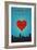 I Love You Fresno, California-Lantern Press-Framed Art Print