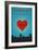 I Love You Fresno, California-Lantern Press-Framed Art Print