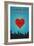 I Love You Honolulu, Hawaii-Lantern Press-Framed Art Print