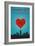 I Love You Indianapolis, Indiana-Lantern Press-Framed Art Print