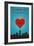 I Love You Indianapolis, Indiana-Lantern Press-Framed Art Print