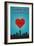 I Love You Indianapolis, Indiana-Lantern Press-Framed Art Print