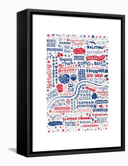 I Love You London-Moha London-Framed Premier Image Canvas