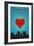 I Love You Long Beach, California-Lantern Press-Framed Art Print