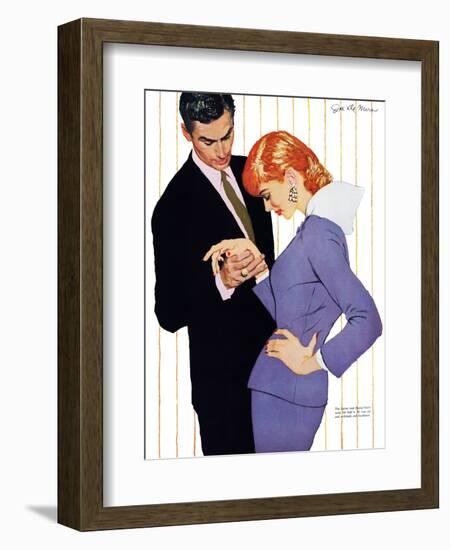 I Love You, Mama Girl - Saturday Evening Post "Men at the Top", March 31, 1956 pg.25-Joe deMers-Framed Giclee Print