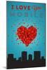 I Love You Mobile, Alabama-Lantern Press-Mounted Art Print