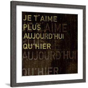 I Love You More Today Than Yesterday-Tom Frazier-Framed Art Print