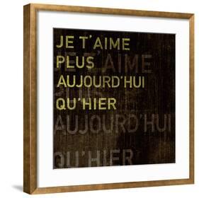 I Love You More Today Than Yesterday-Tom Frazier-Framed Art Print