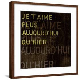 I Love You More Today Than Yesterday-Tom Frazier-Framed Art Print