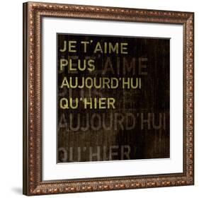 I Love You More Today Than Yesterday-Tom Frazier-Framed Art Print