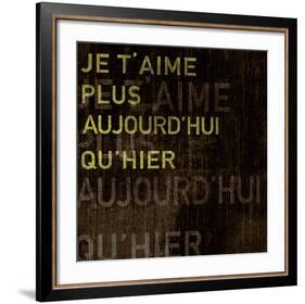 I Love You More Today Than Yesterday-Tom Frazier-Framed Art Print