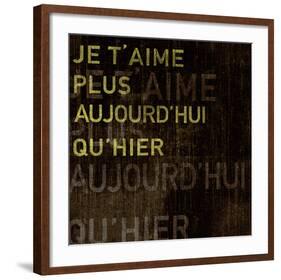 I Love You More Today Than Yesterday-Tom Frazier-Framed Art Print