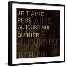 I Love You More Today Than Yesterday-Tom Frazier-Framed Art Print
