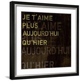 I Love You More Today Than Yesterday-Tom Frazier-Framed Art Print