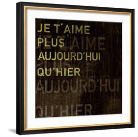 I Love You More Today Than Yesterday-Tom Frazier-Framed Art Print