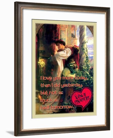 I Love You More Today-Cathy Cute-Framed Giclee Print