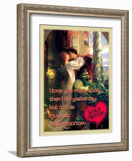 I Love You More Today-Cathy Cute-Framed Giclee Print