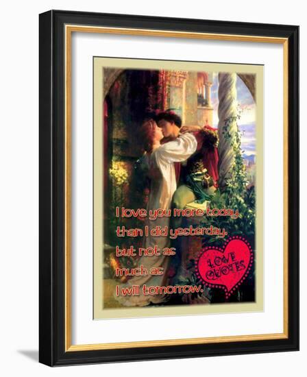 I Love You More Today-Cathy Cute-Framed Giclee Print