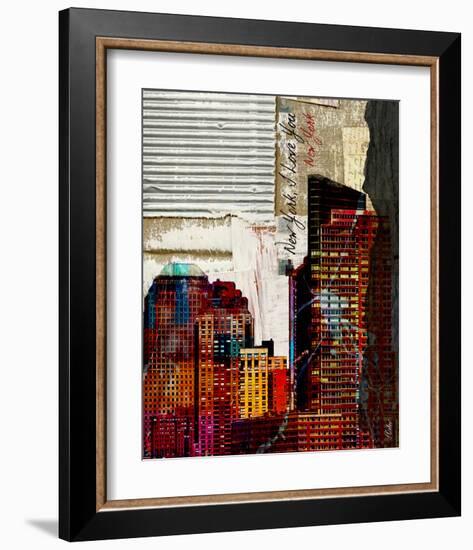 I Love You New York-null-Framed Art Print