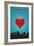 I Love You Newark, New Jersey-Lantern Press-Framed Art Print